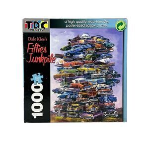 NEW Dale Klee FIFTIES JUNKPILE Antique Cars Trucks TDC Puzzle Recycled ART
